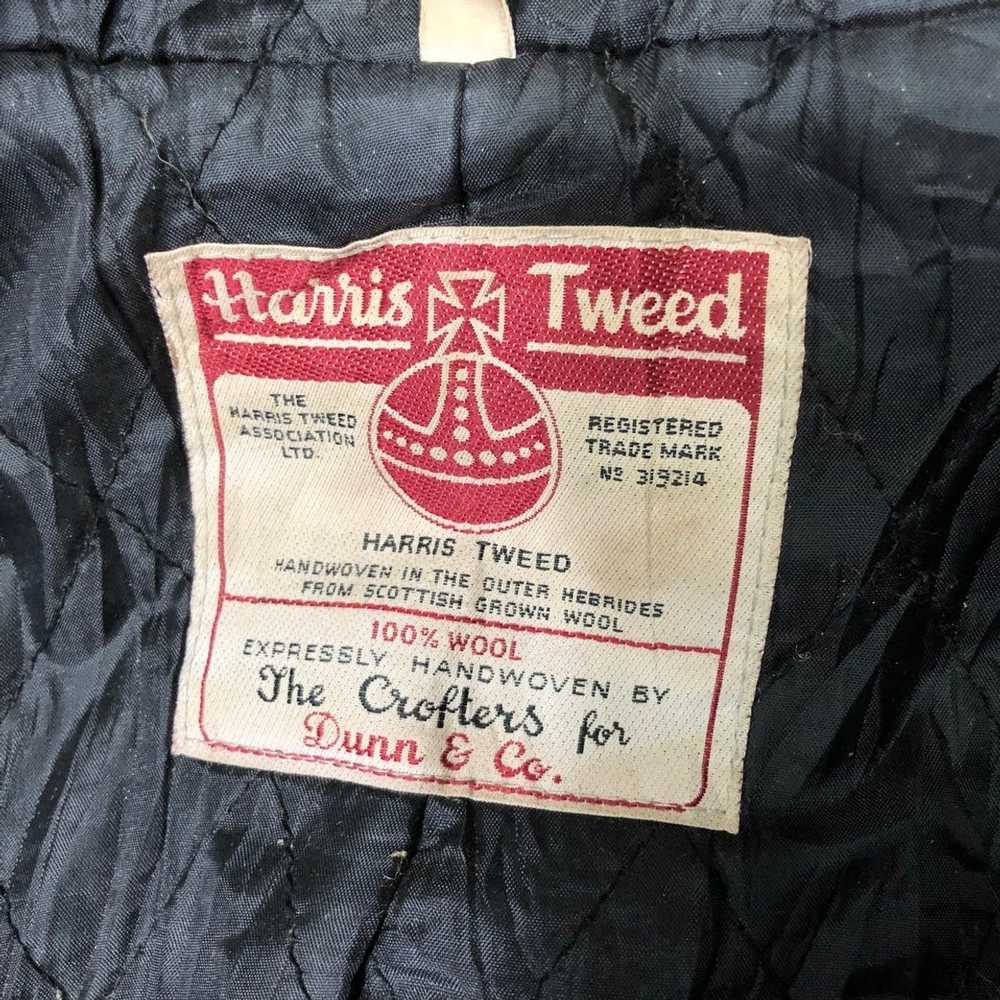 Harris Tweed Vtg 90’ HARRIS TWEED HANDWOVEN Duffe… - image 4