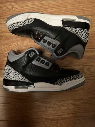 Jordan Brand black cement 3 NO LACES