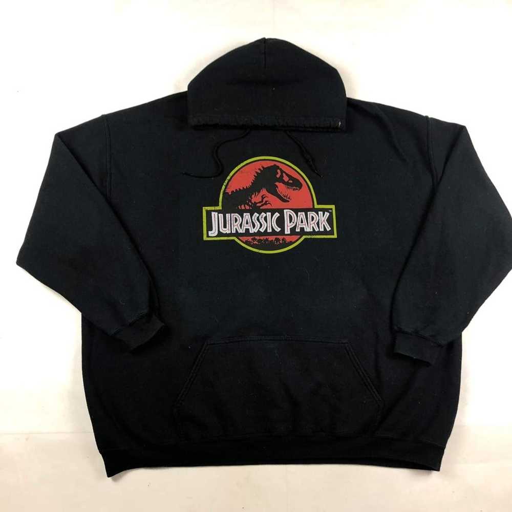 Vintage Vintage hoodie Jurassic park sweatshirt 9… - image 3