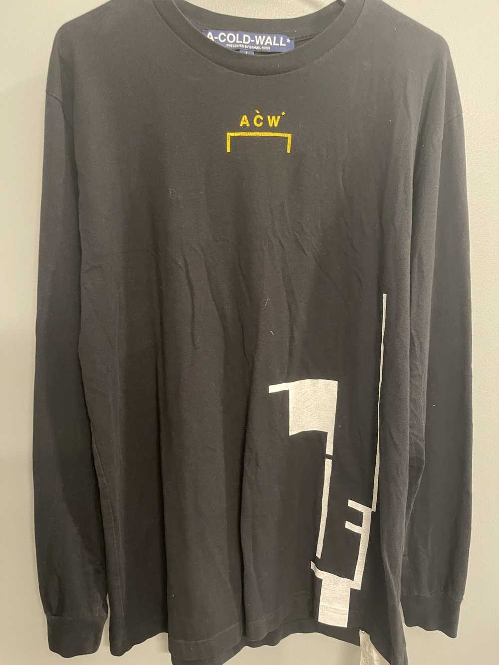 A Cold Wall A-COLD-WALL Black/Yellow Longsleeve A… - image 1