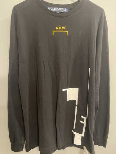 A Cold Wall A-COLD-WALL Black/Yellow Longsleeve A… - image 1