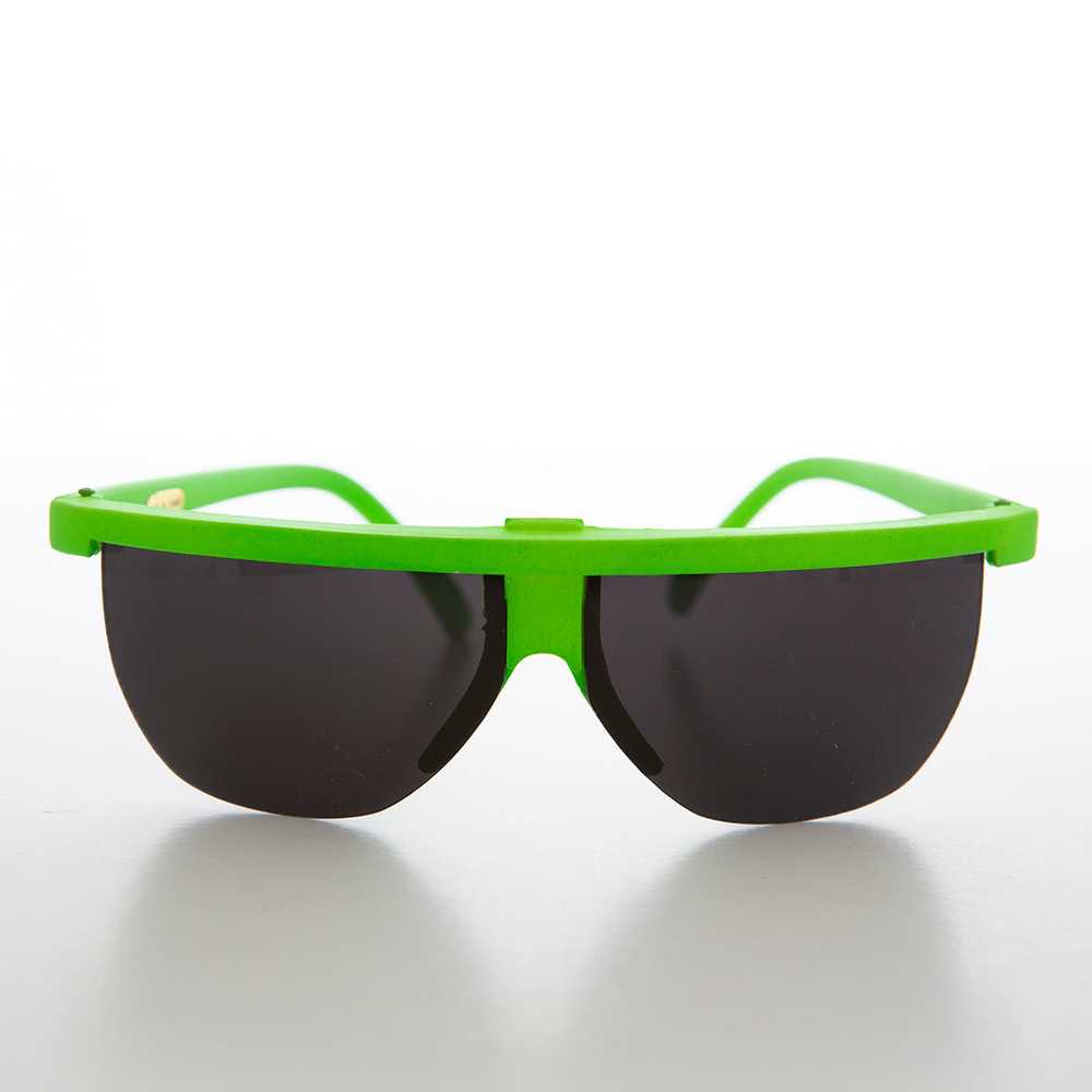 Futuristic Sporty Wraparound Vintage Sunglasses -… - image 3