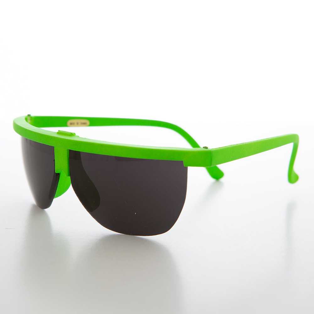 Futuristic Sporty Wraparound Vintage Sunglasses -… - image 4