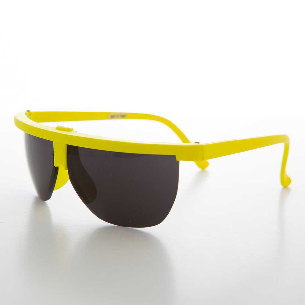 Futuristic Sporty Wraparound Vintage Sunglasses -… - image 6