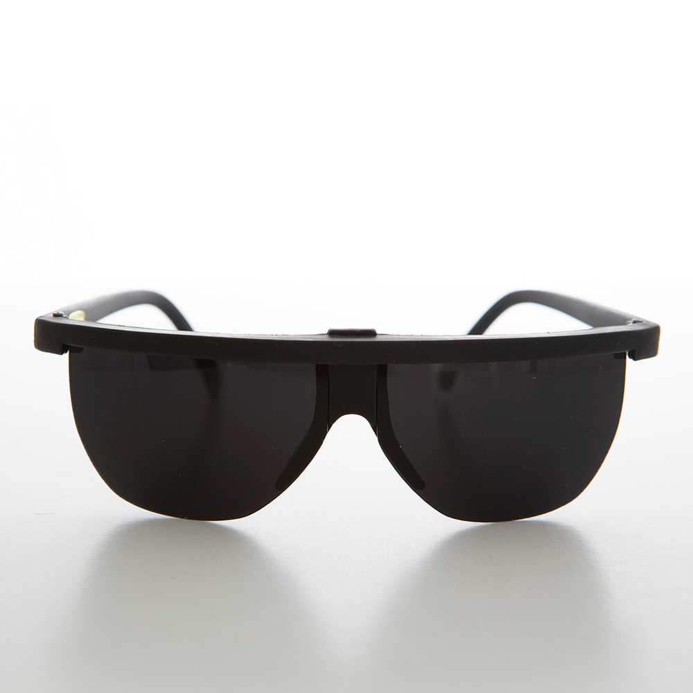 Futuristic Sporty Wraparound Vintage Sunglasses -… - image 7