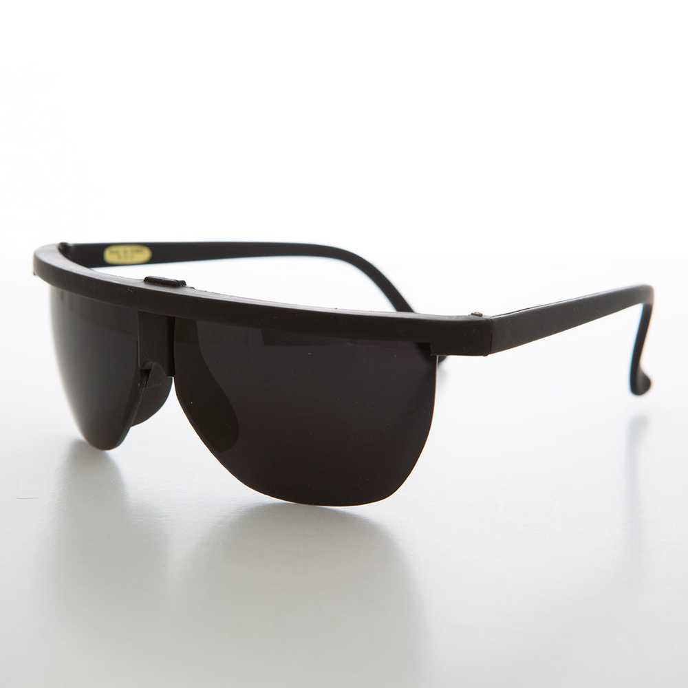 Futuristic Sporty Wraparound Vintage Sunglasses -… - image 8