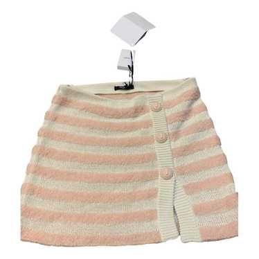 Balmain Wool mini skirt