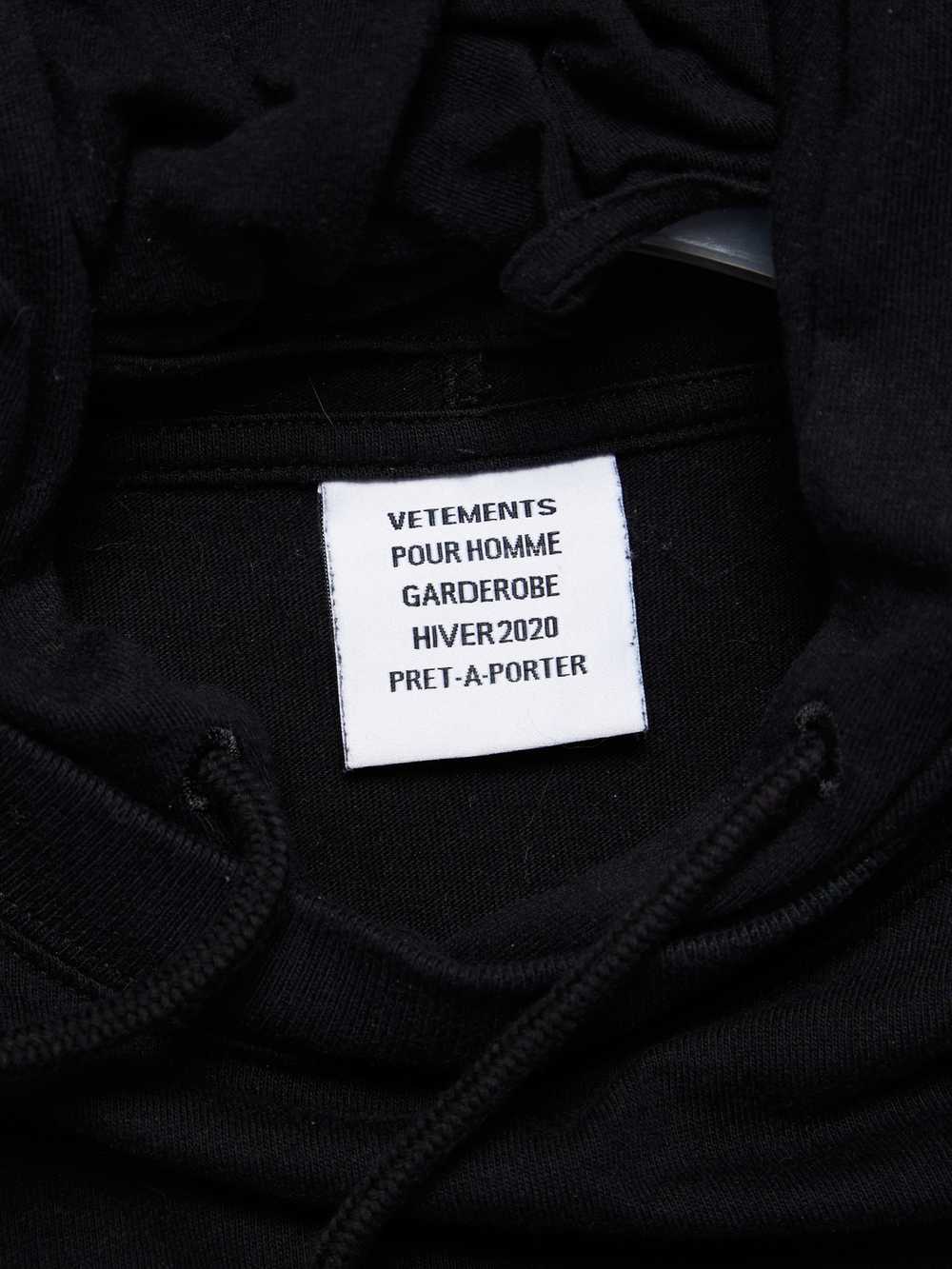 Vetements AW20 The President Black Jersey Hoodie - image 8