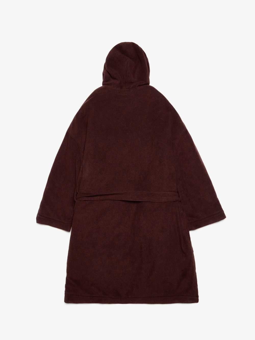 Vetements Burgundy Bathrobe Hooded Quilted Coat - image 2