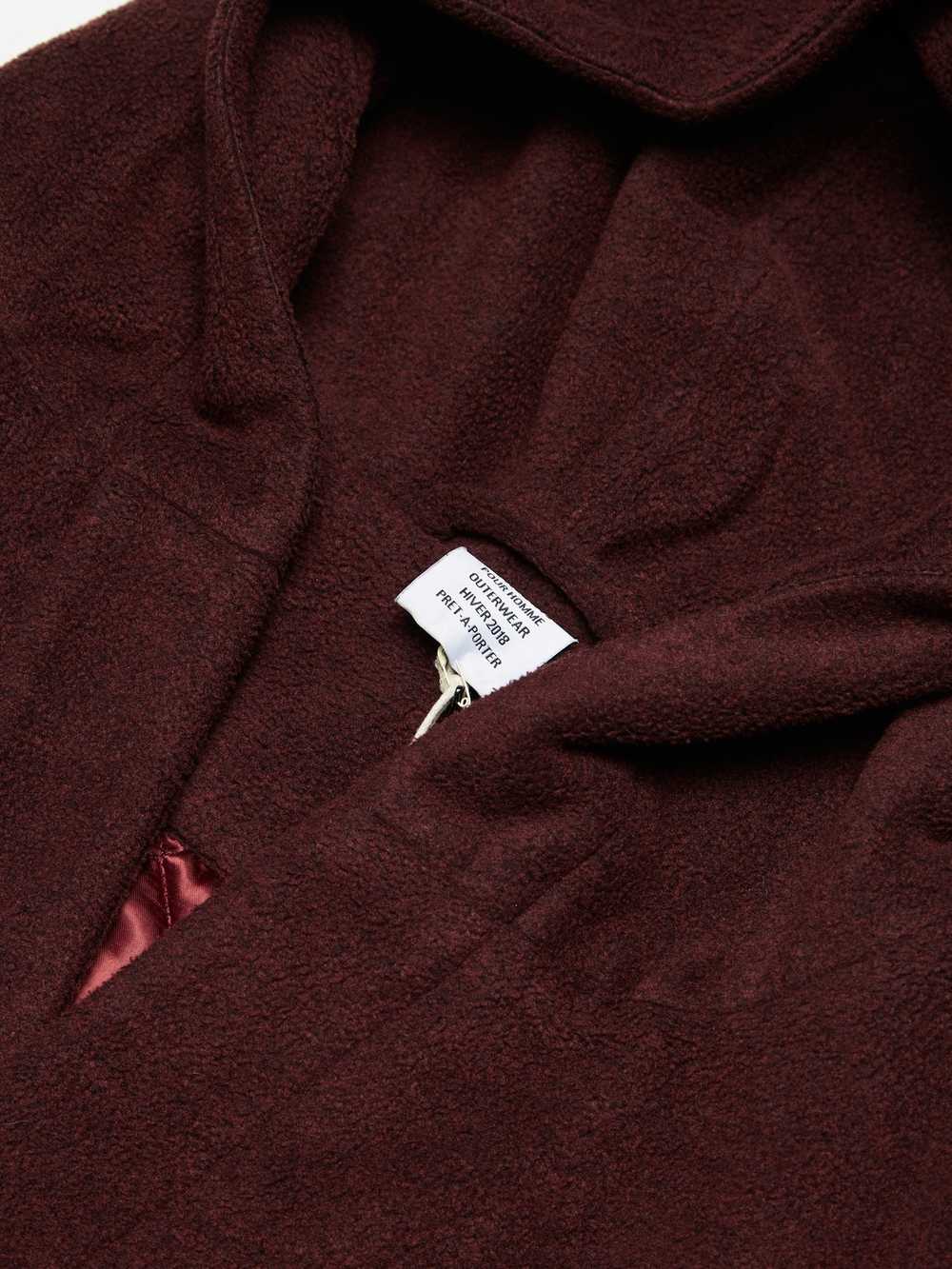 Vetements Burgundy Bathrobe Hooded Quilted Coat - image 5