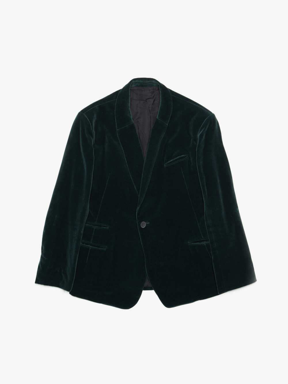 Haider Ackermann Dark Green Velvet Blazer Jacket - Gem