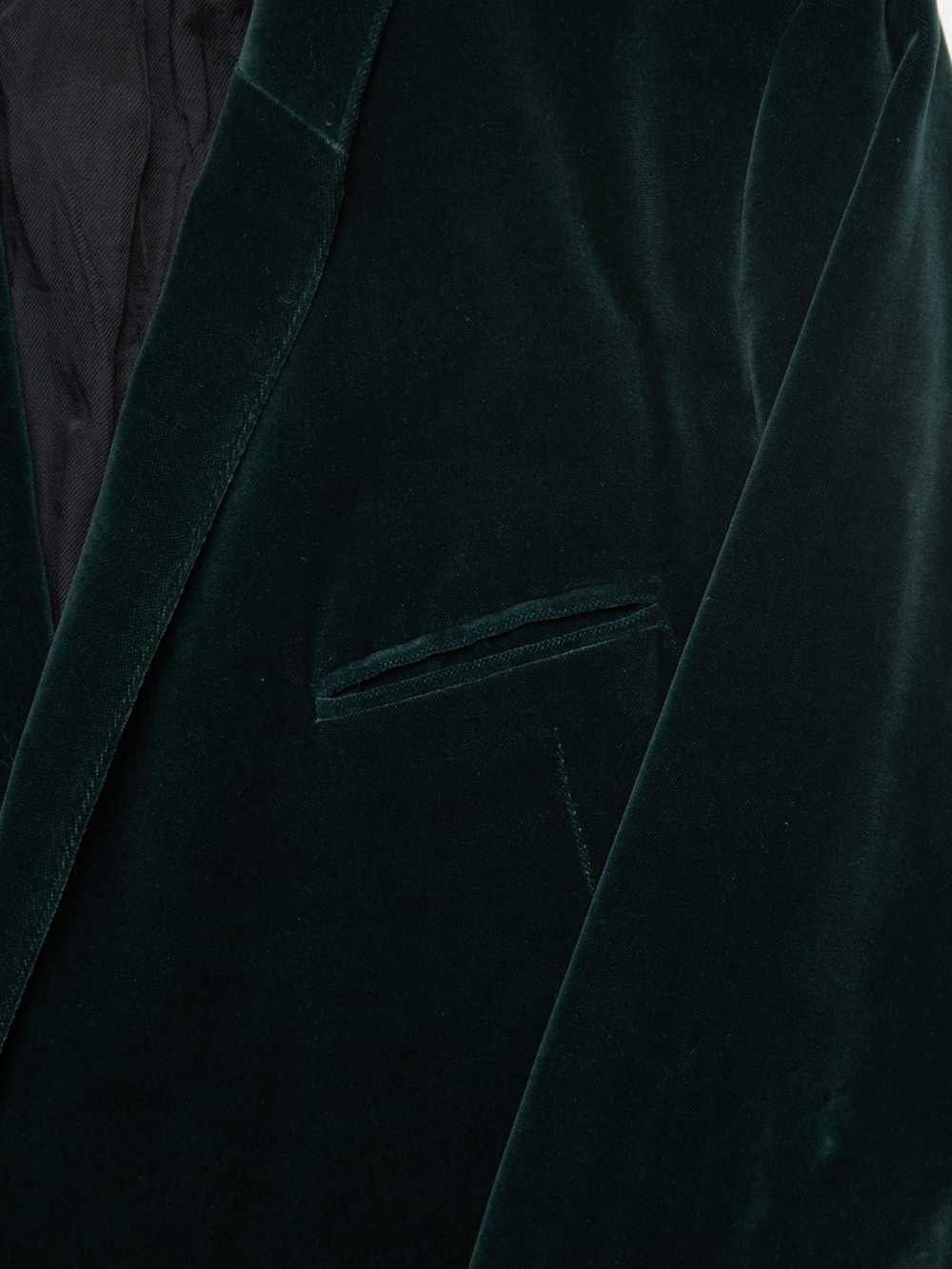 Haider Ackermann Dark Green Velvet Blazer Jacket - Gem