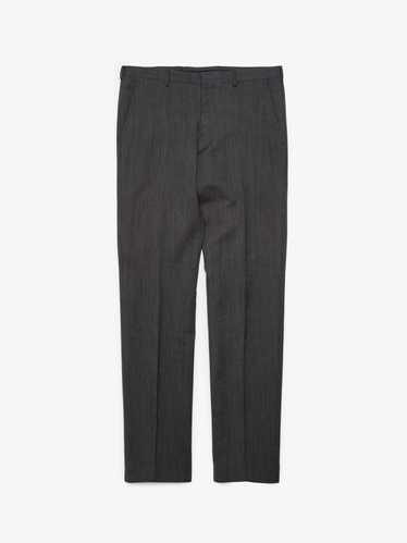 Gucci Dark Gray Small Checkered Suit Trousers