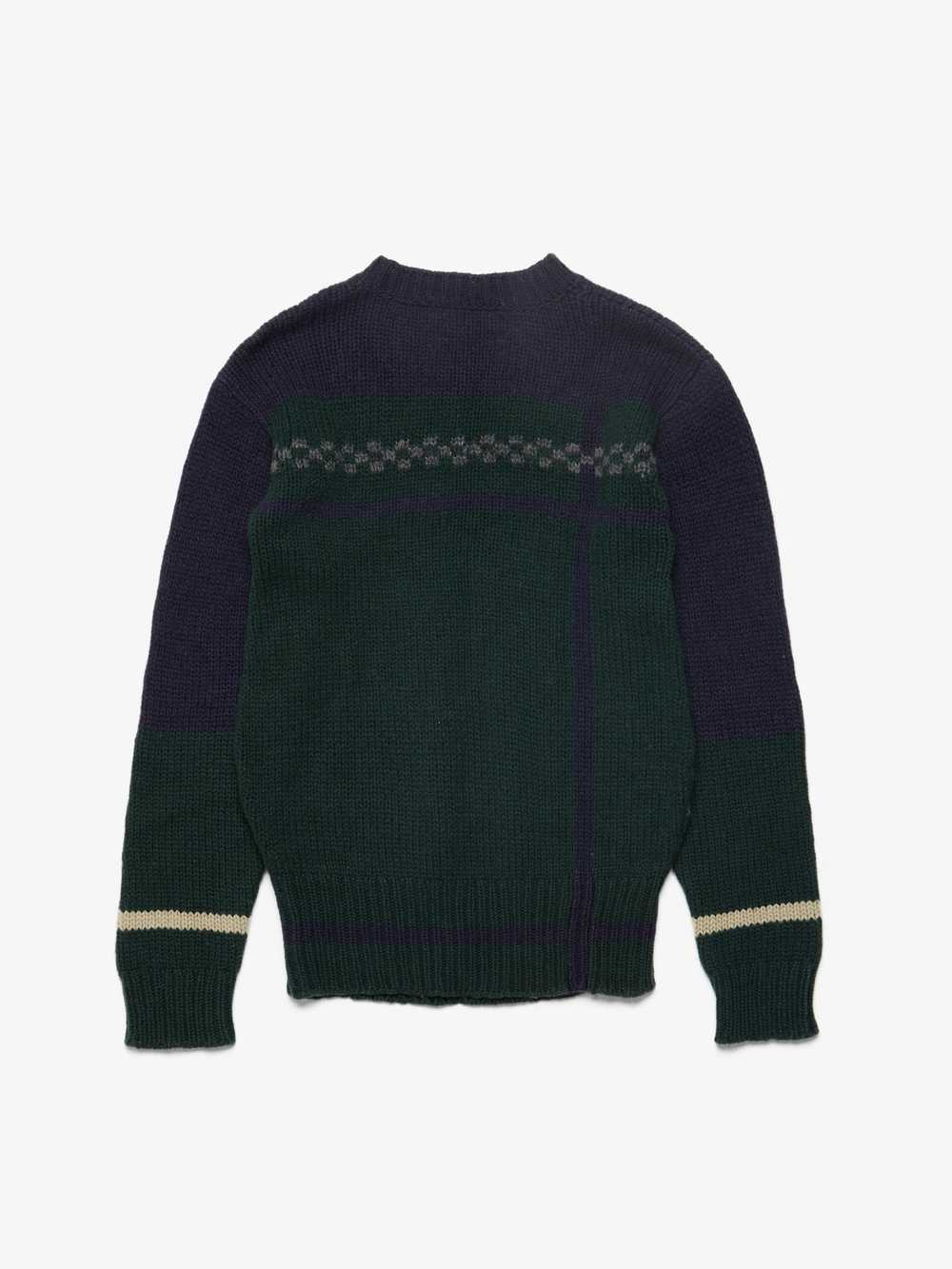 Undercover AW96 Navy And Green Barbed Wire Knitte… - image 2