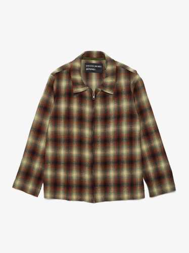 Enfants Riches Deprimes Green and Brown Flannel Zi