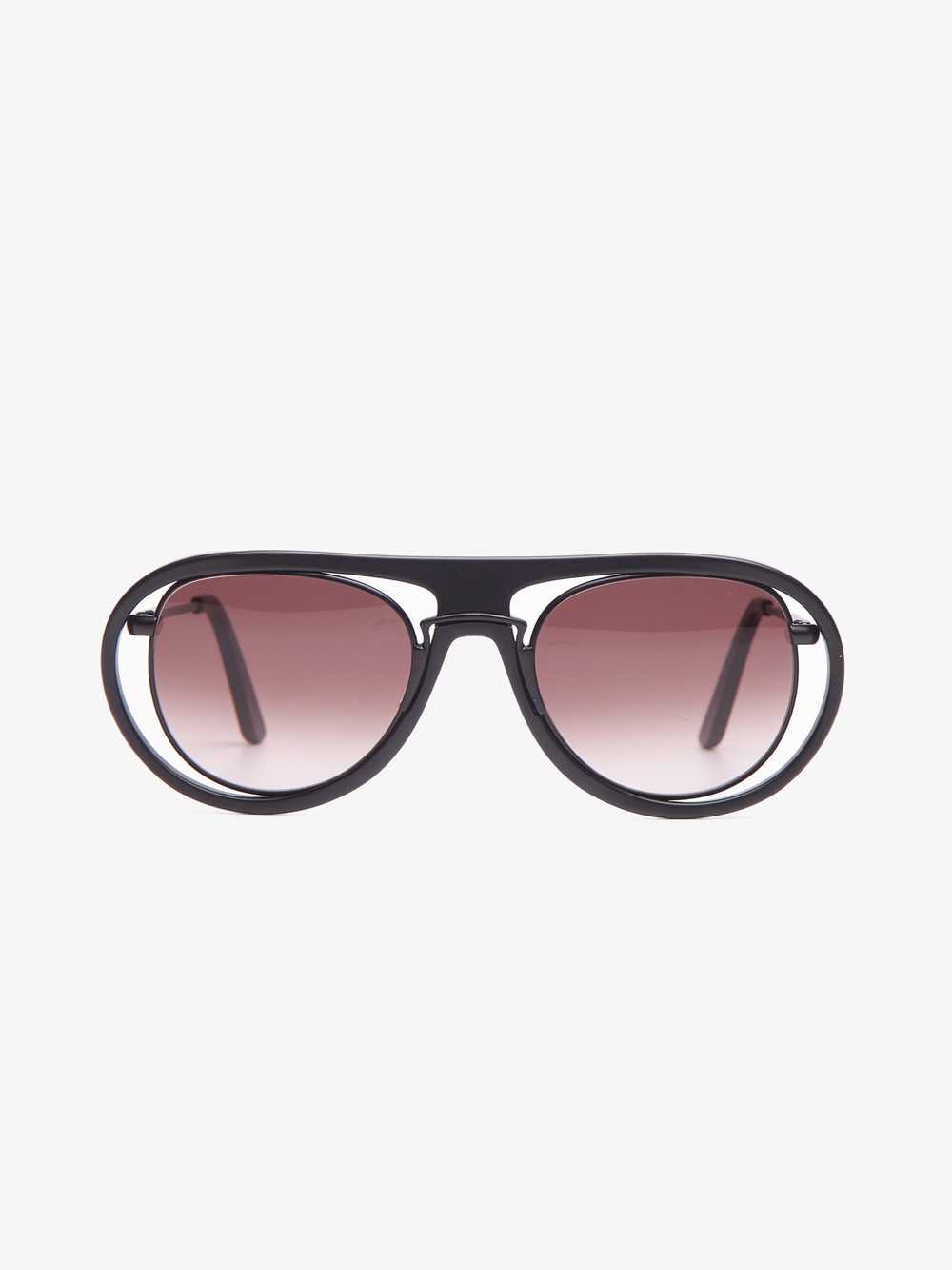 Kuboraum Twin Diopter Round Black Sunglasses - image 1