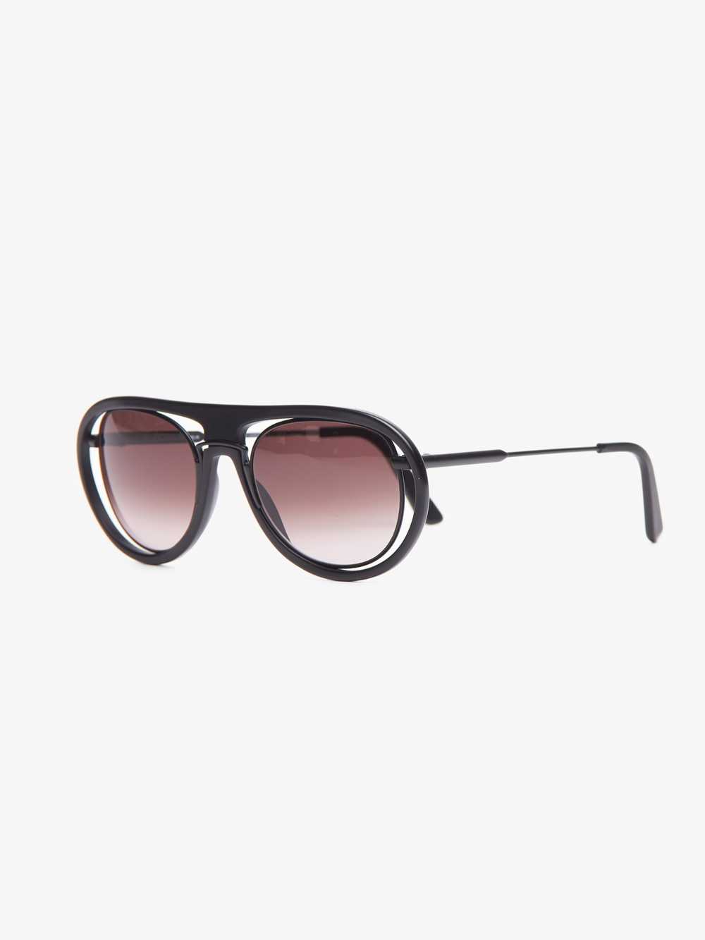 Kuboraum Twin Diopter Round Black Sunglasses - image 2