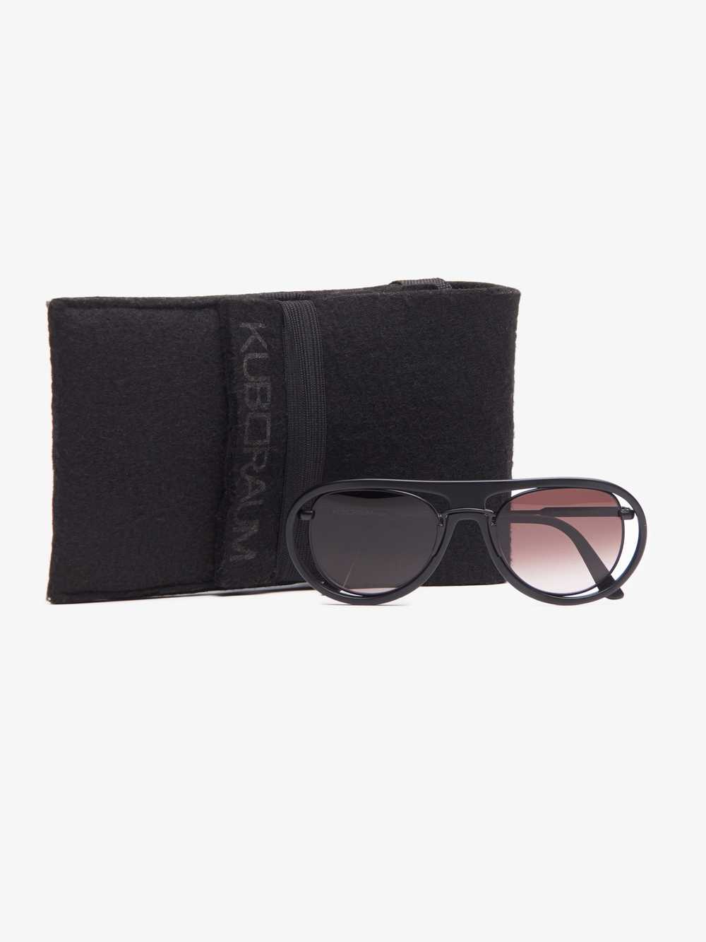 Kuboraum Twin Diopter Round Black Sunglasses - image 6