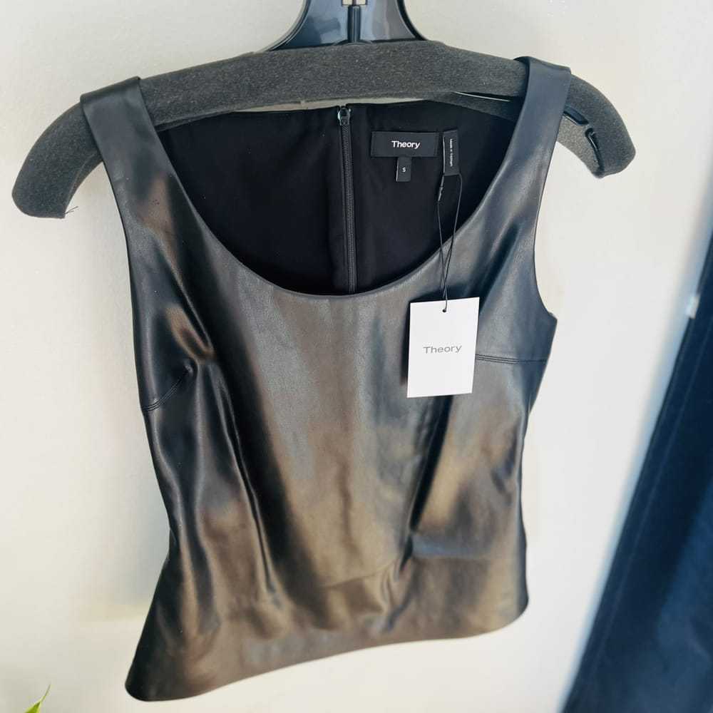 Theory Vegan leather shirt - image 4