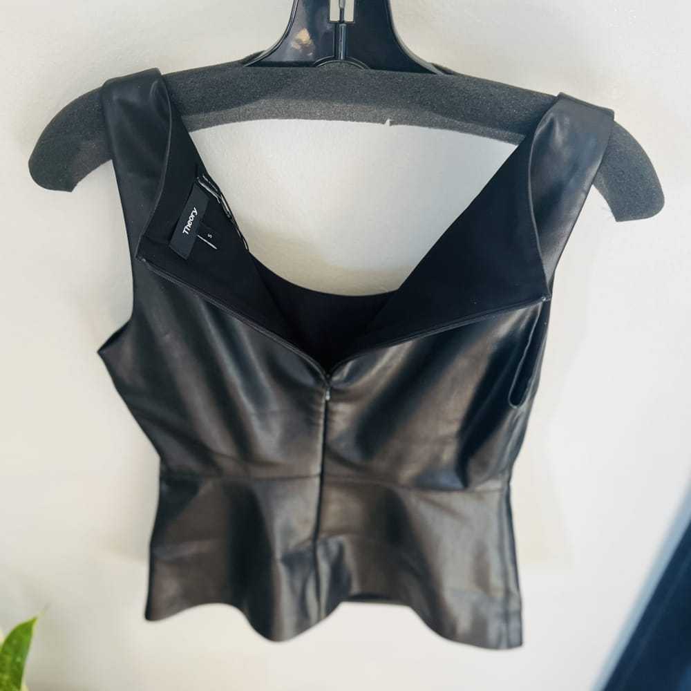 Theory Vegan leather shirt - image 8