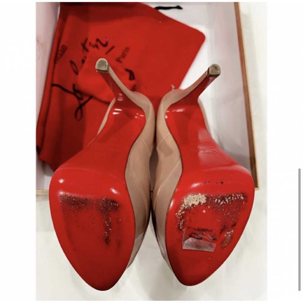 Christian Louboutin Lady Peep patent leather heels - image 5