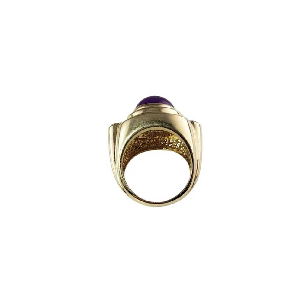 Vintage 14 Karat Yellow Gold Amethyst and Blue To… - image 5