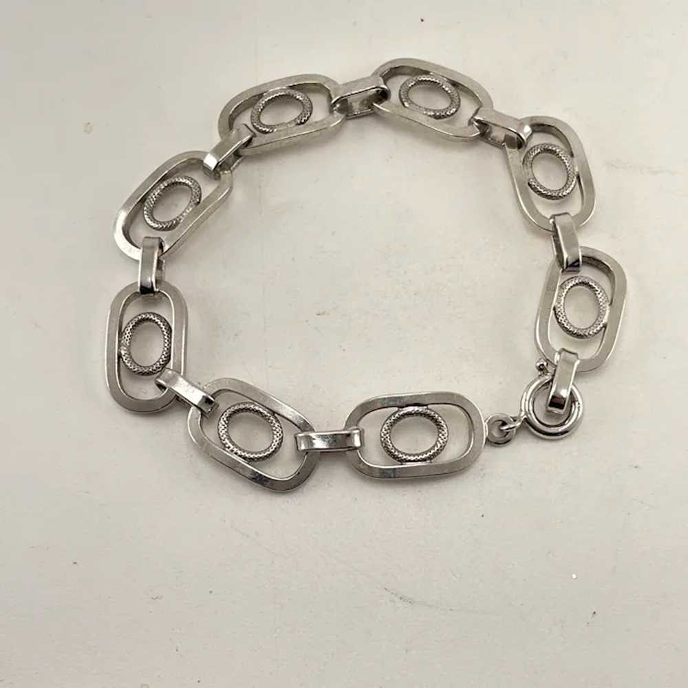 Sterling Silver Bracelet Unisex Oval Links Made i… - image 2