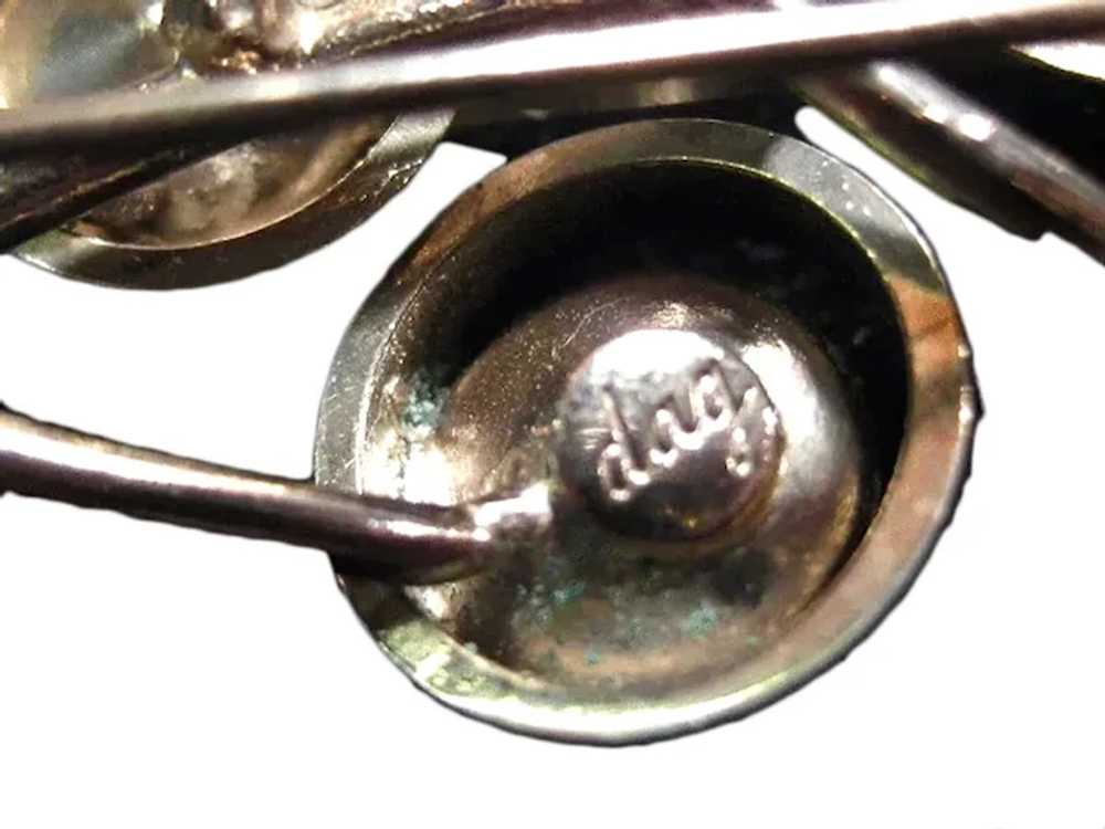 Signed Vintage Pin DAG - MOD Mid Century Brooch - image 4
