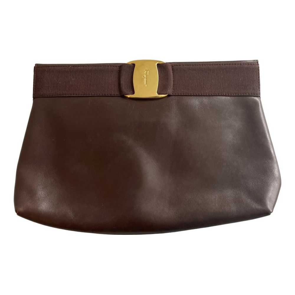 Salvatore Ferragamo Leather clutch bag - image 1