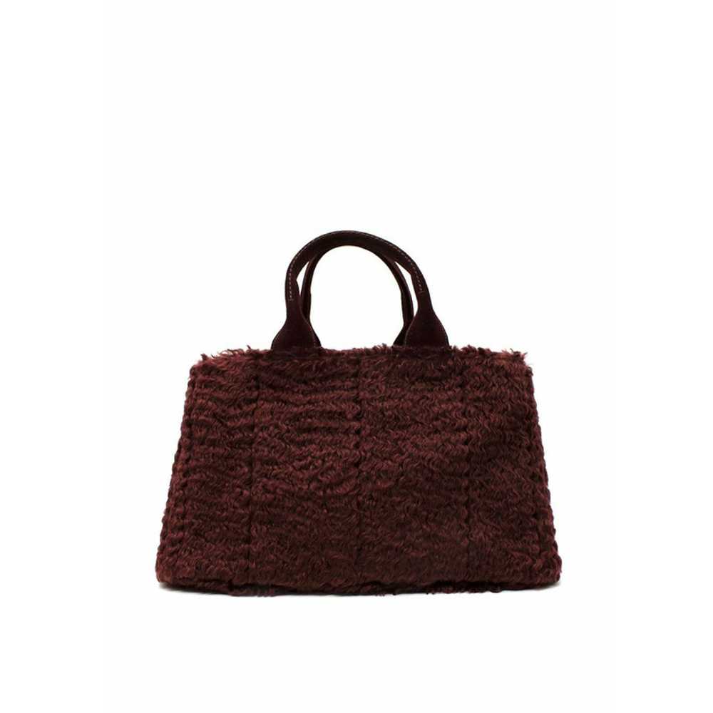 Prada Tote bag Wool in Red - image 2