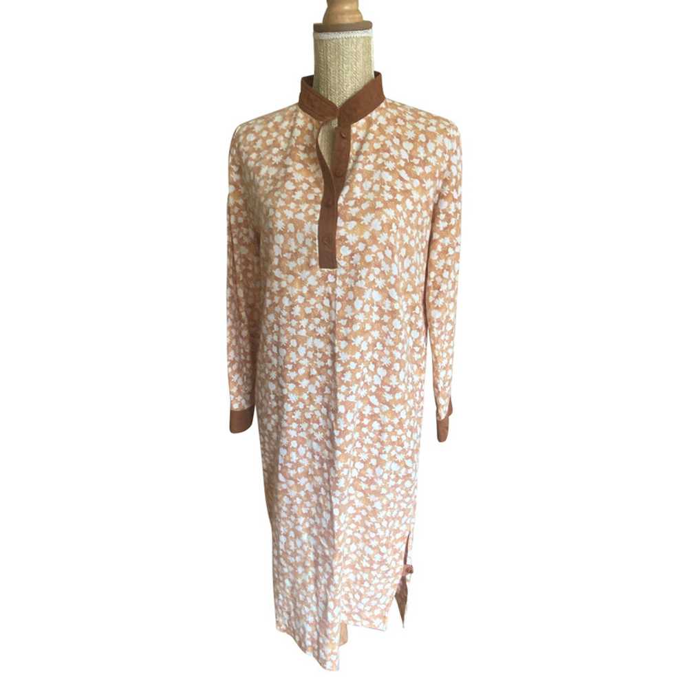 Courrèges Dress Cotton in Brown - image 1
