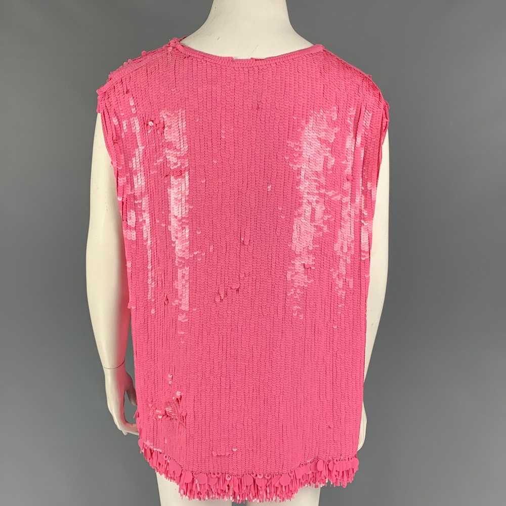 Dries Van Noten FW 21 Pink Viscose Sequined Sleev… - image 3