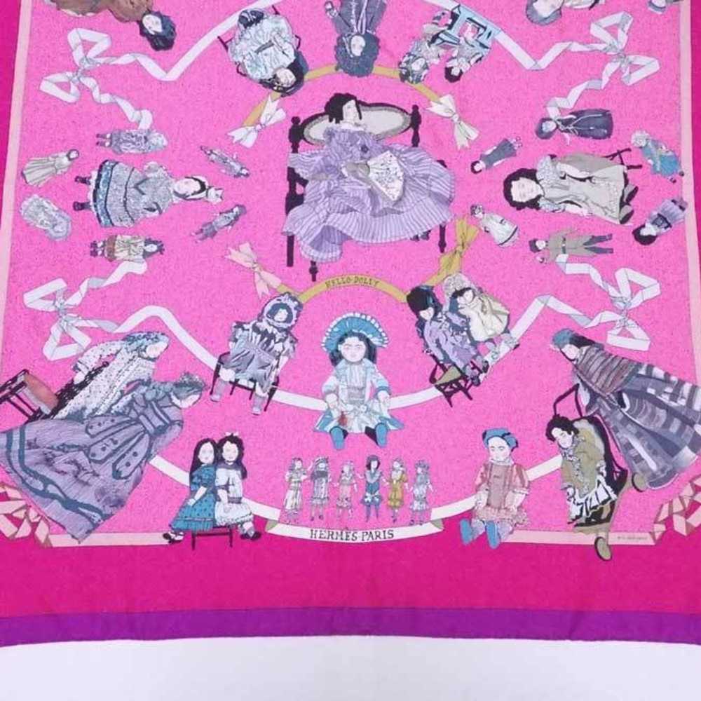 Hermes Hermes Scarf Carre 90 HELLO DOLLY Silk Pin… - image 3