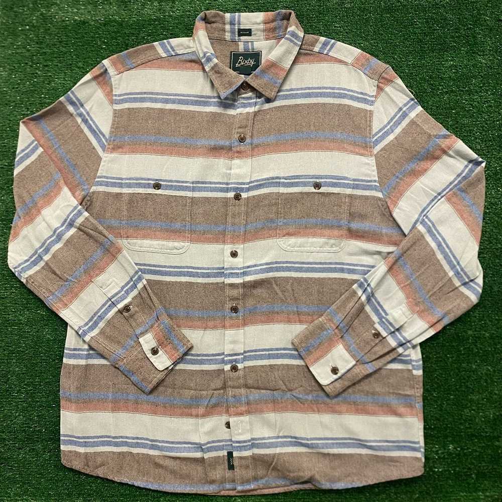 Flannel × Streetwear × Vintage Striped Flannel Vi… - image 1