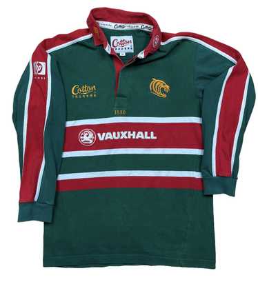 Vintage Leicester Tigers Home Rugby Home Shirt Jersey Cotton Traders Size M