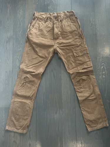 Kapital Wallaby cargo pants in green corduroy