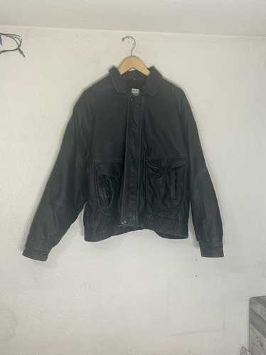 Bomber Jacket × Genuine Leather × Vintage Vintage 