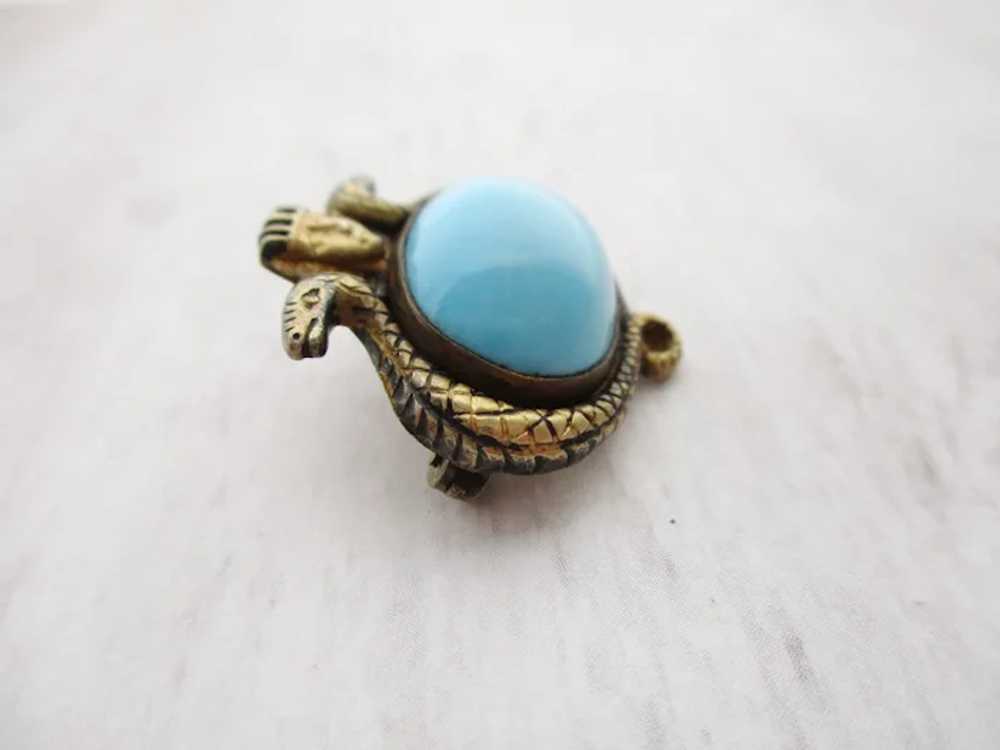 Antique Small Art Deco Serpent Snake Pharaoh Egyp… - image 4