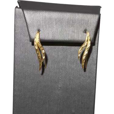 Italian Crafted Leaf Earring