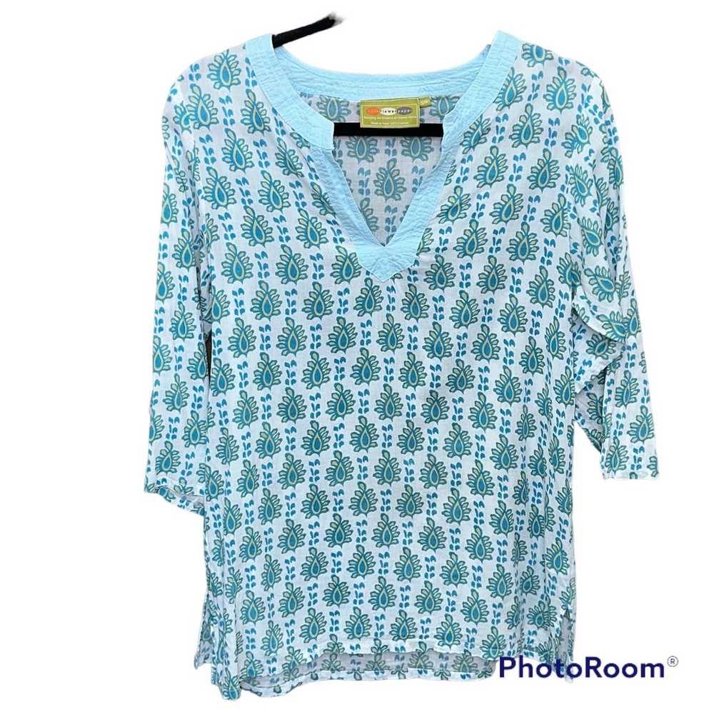 Other Rock Flower Paper Women's Tunic Beach Cover… - image 1