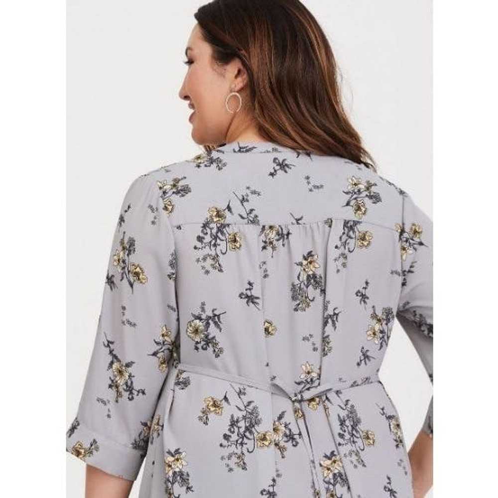 Other Torrid 2X Floral Roll Tab Sleeves Georgette… - image 10