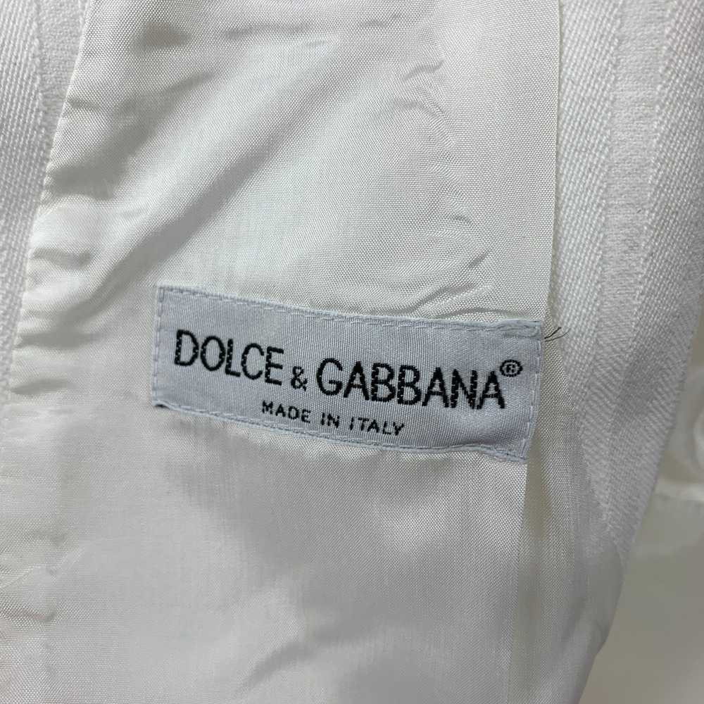 Dolce & Gabbana White Embroidery Cotton Buttoned … - image 4