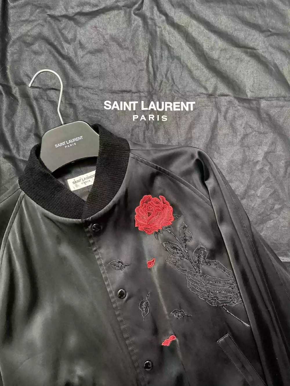 Yves Saint Laurent Saint Laurent Embroidered base… - image 2