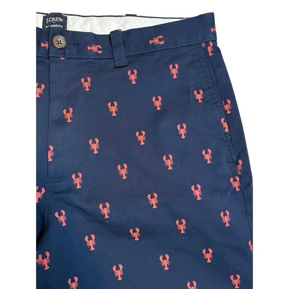 J.Crew J. Crew Men’s Navy Blue Shorts Red Crab Pa… - image 2