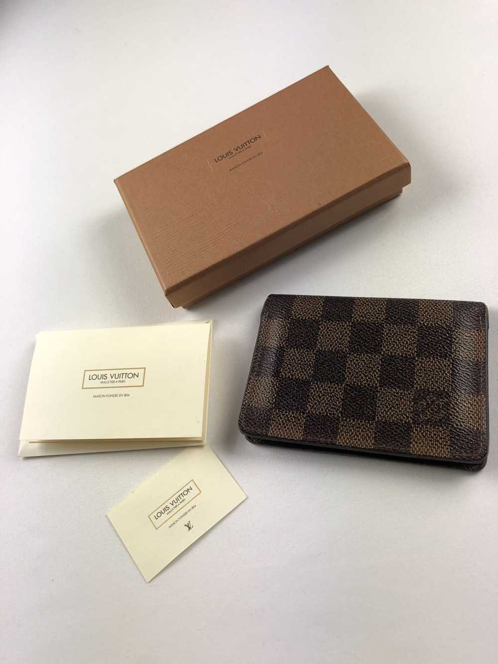 Louis Vuitton Damier ebene leather card holder - image 1