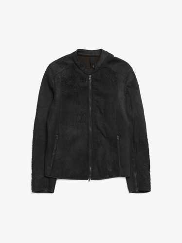 Isabel Benenato AW 16-17 Black Distressed Leather 