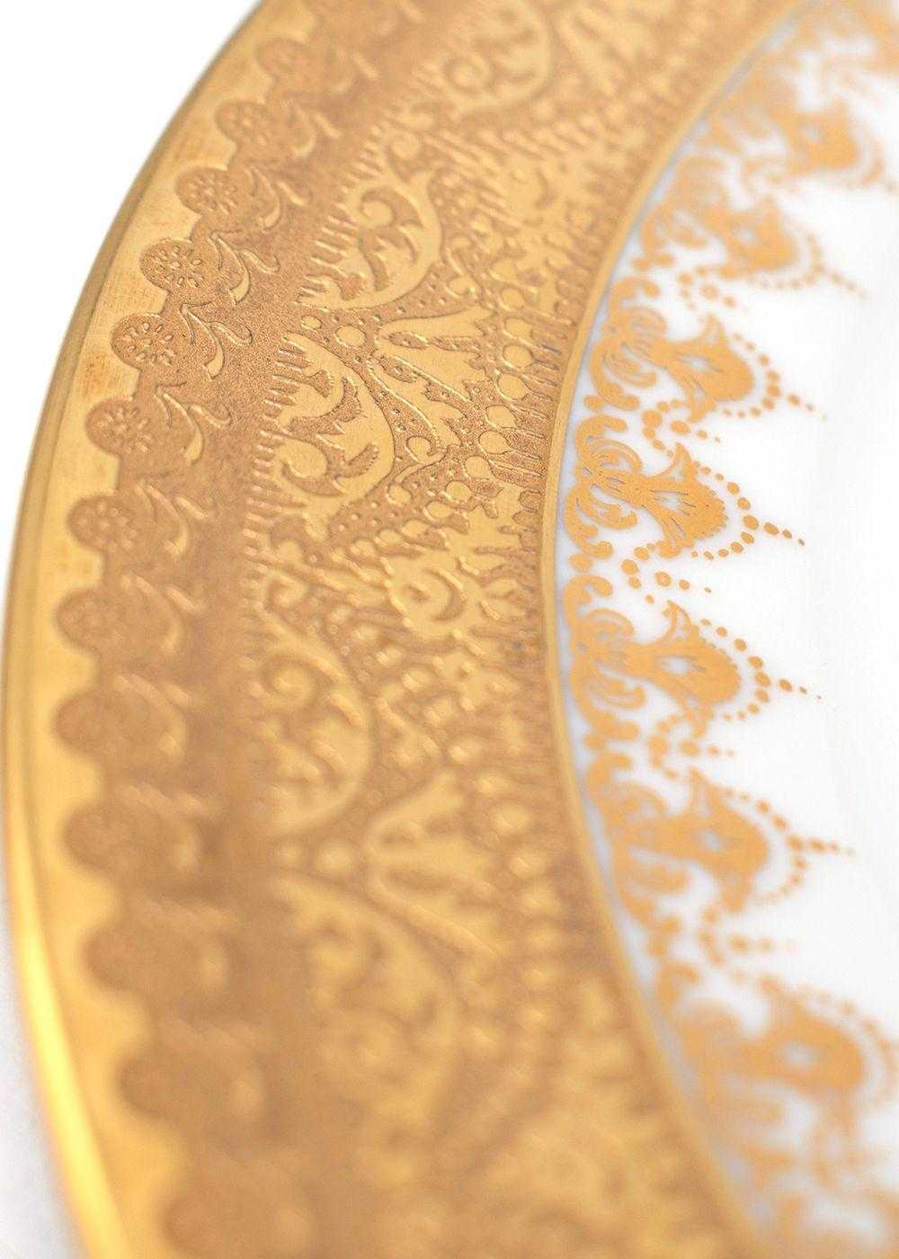 Paul Pénicaud à Limoges Gold Painted Porcelain Se… - image 4