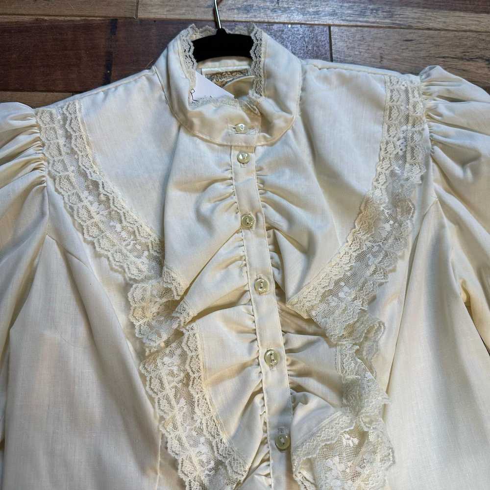 1970s - 1980s Jessica's Gunne White Ruffle Edward… - image 2