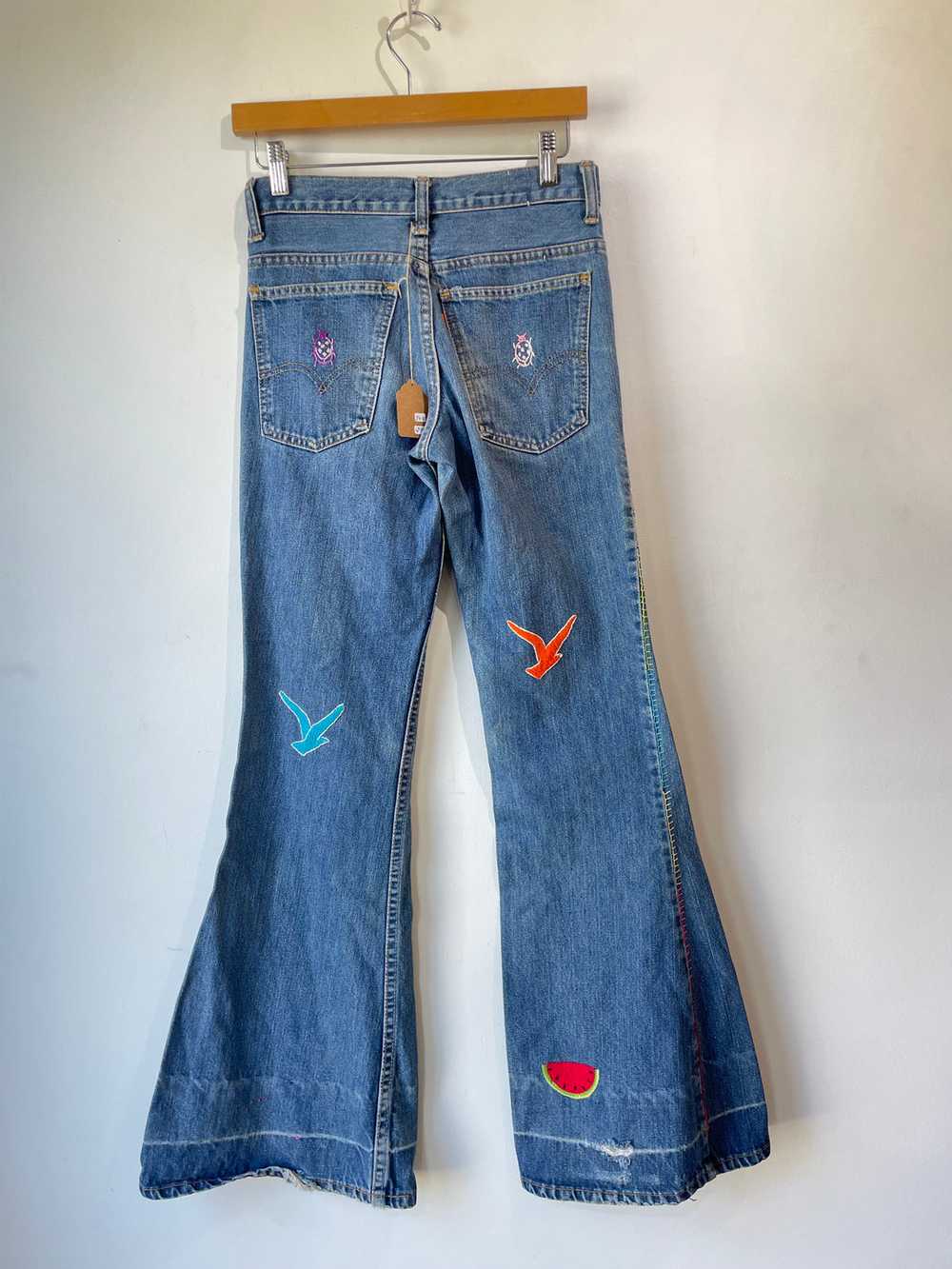 Vintage Levi's High-Waisted Bell Bottoms Jeans - image 2