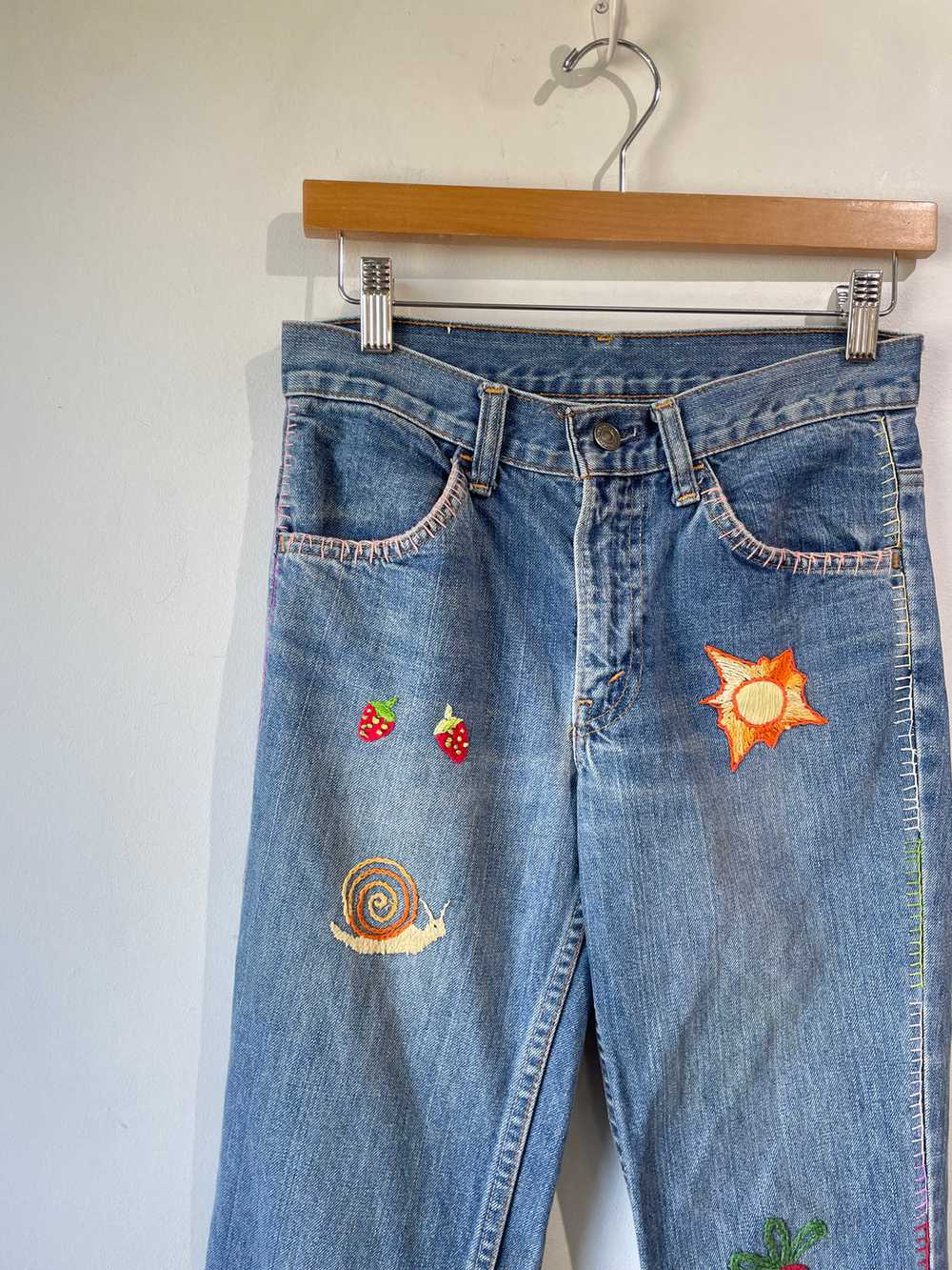 Vintage Levi's High-Waisted Bell Bottoms Jeans - image 3